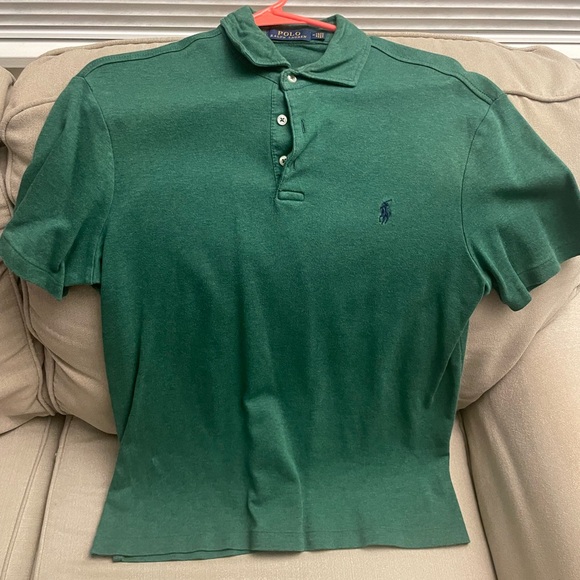 Polo by Ralph Lauren Men's Forest Green Polo Shirt - Picture 1 of 2